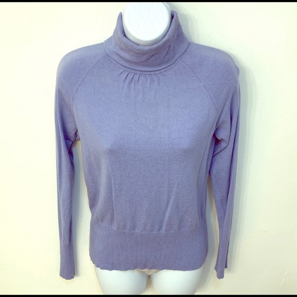 Loft Periwinkle Turtleneck Sweater 